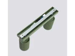 Sollux Lighting Plafón^Lámpara de techo Gloow minimalista de aluminio - 2 fuentes luminosas 3000K - L.30 x A.16,5 cm - oliva Verde