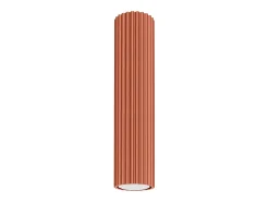 Best Sollux Lighting Lámpara de techo Gloow minimalista de aluminio - 1 fuentes luminosas 4000K - L.6,5 x A.30 cm - ocre Rojo