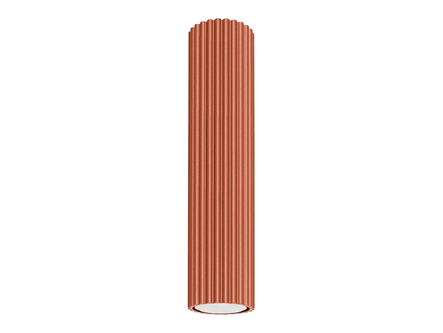 Best Sollux Lighting Lámpara de techo Gloow minimalista de aluminio - 1 fuentes luminosas 4000K - L.6,5 x A.30 cm - ocre Rojo