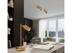 Sollux Lighting Plafón^Lámpara de techo Gloow minimalista de aluminio - 6 fuentes luminosas 3000K - L.117 x A.16,5 cm - Dorado
