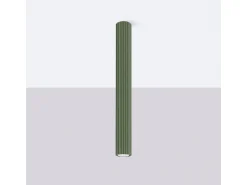 Sollux Lighting Plafón^Lámpara de techo Gloow minimalista de aluminio - 1 fuentes luminosas 3000K - L.6,5 x A.60 cm - oliva Verde