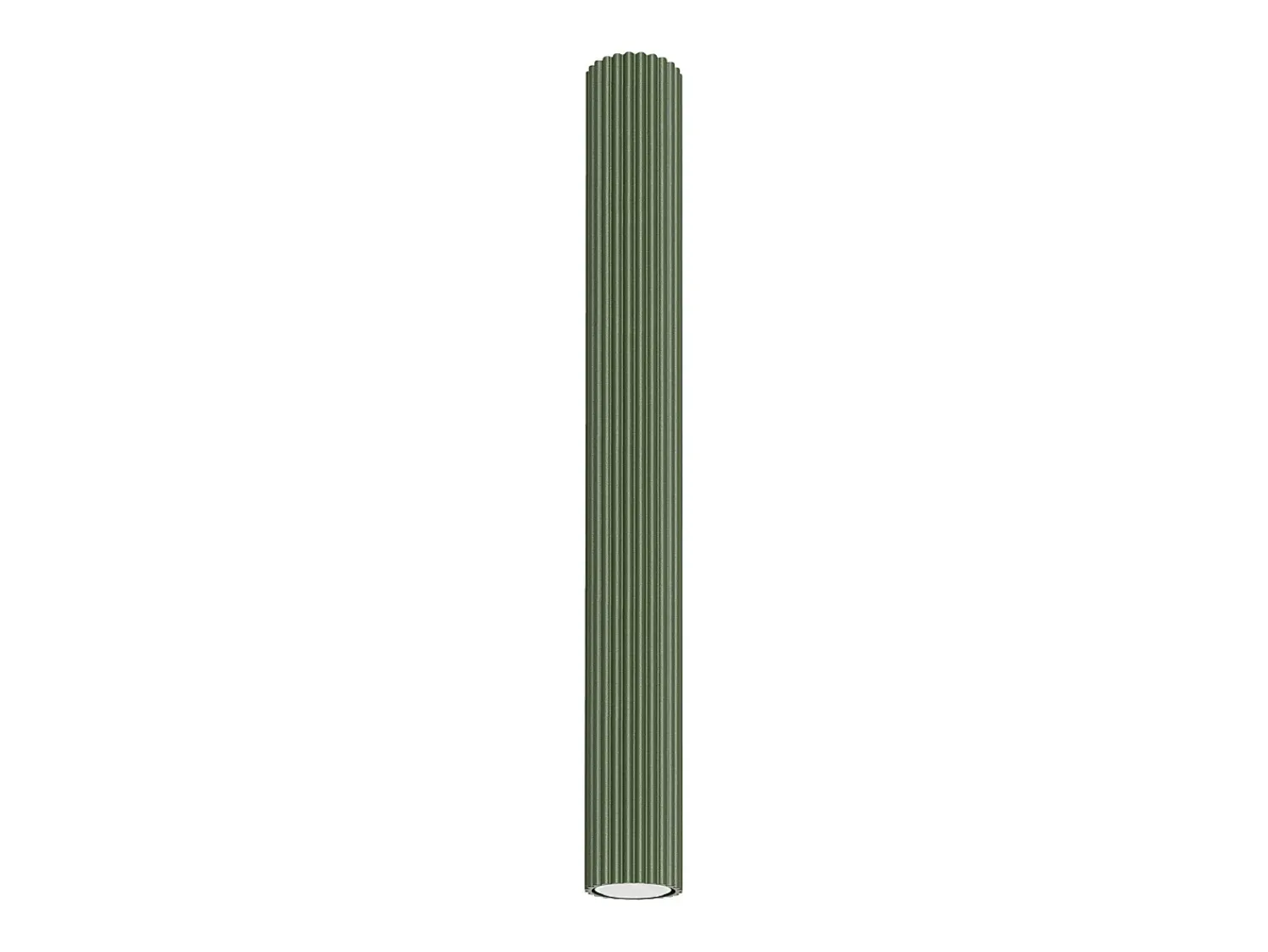 Sollux Lighting Plafón^Lámpara de techo Gloow minimalista de aluminio - 1 fuentes luminosas 3000K - L.6,5 x A.60 cm - oliva Verde