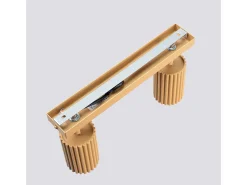 Sollux Lighting Plafón^Lámpara de techo Gloow minimalista de aluminio - 2 fuentes luminosas 3000K - L.30 x A.16,5 cm - Dorado