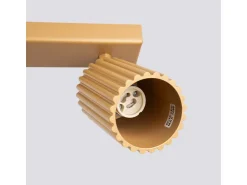 Sollux Lighting Plafón^Lámpara de techo Gloow minimalista de aluminio - 2 fuentes luminosas 3000K - L.30 x A.16,5 cm - Dorado