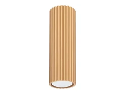 Sollux Lighting Plafón^Lámpara de techo Gloow minimalista de aluminio - 1 fuentes luminosas 3000K - L.6,5 x A.20 cm - Dorado