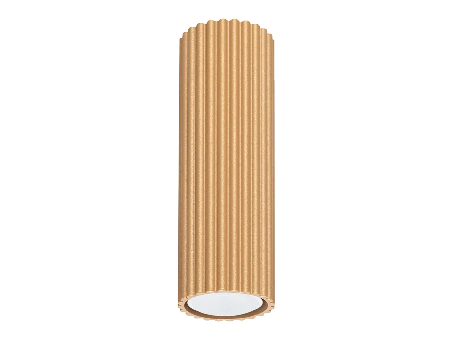 Sollux Lighting Plafón^Lámpara de techo Gloow minimalista de aluminio - 1 fuentes luminosas 3000K - L.6,5 x A.20 cm - Dorado