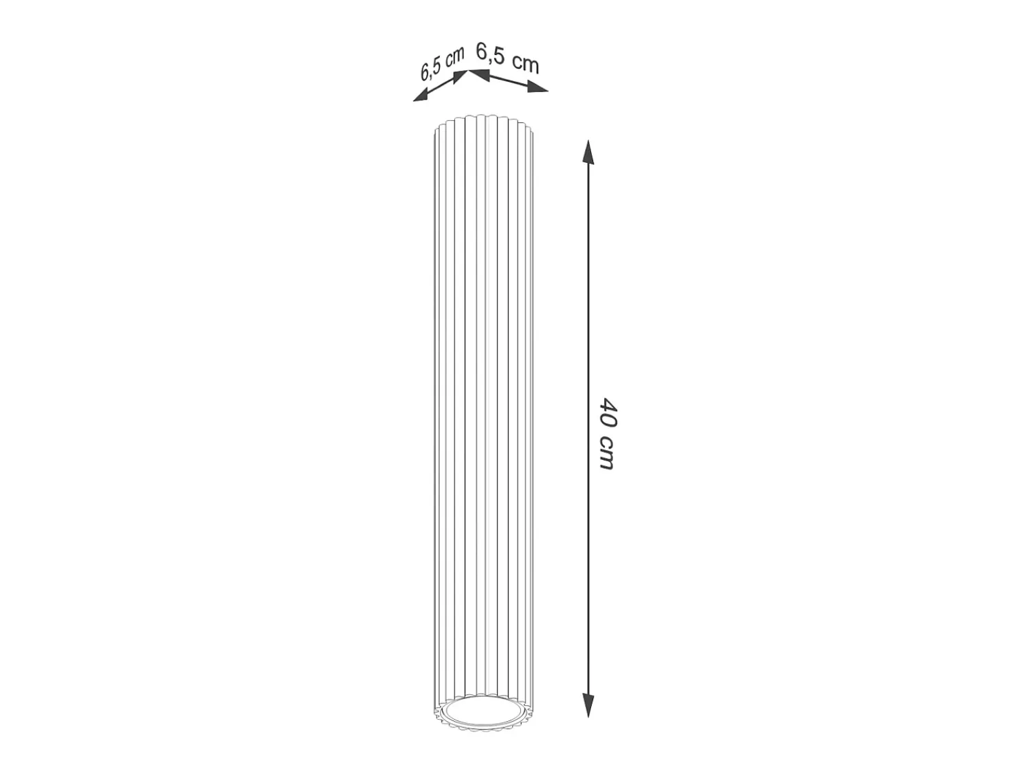 Sollux Lighting Plafón^Lámpara de techo Gloow minimalista de aluminio - 1 fuentes luminosas 3000K - L.6,5 x A.40 cm - oliva Verde