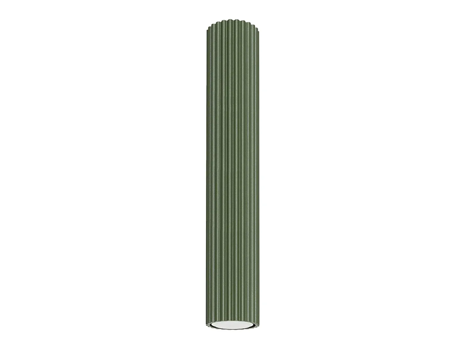Sollux Lighting Plafón^Lámpara de techo Gloow minimalista de aluminio - 1 fuentes luminosas 3000K - L.6,5 x A.40 cm - oliva Verde