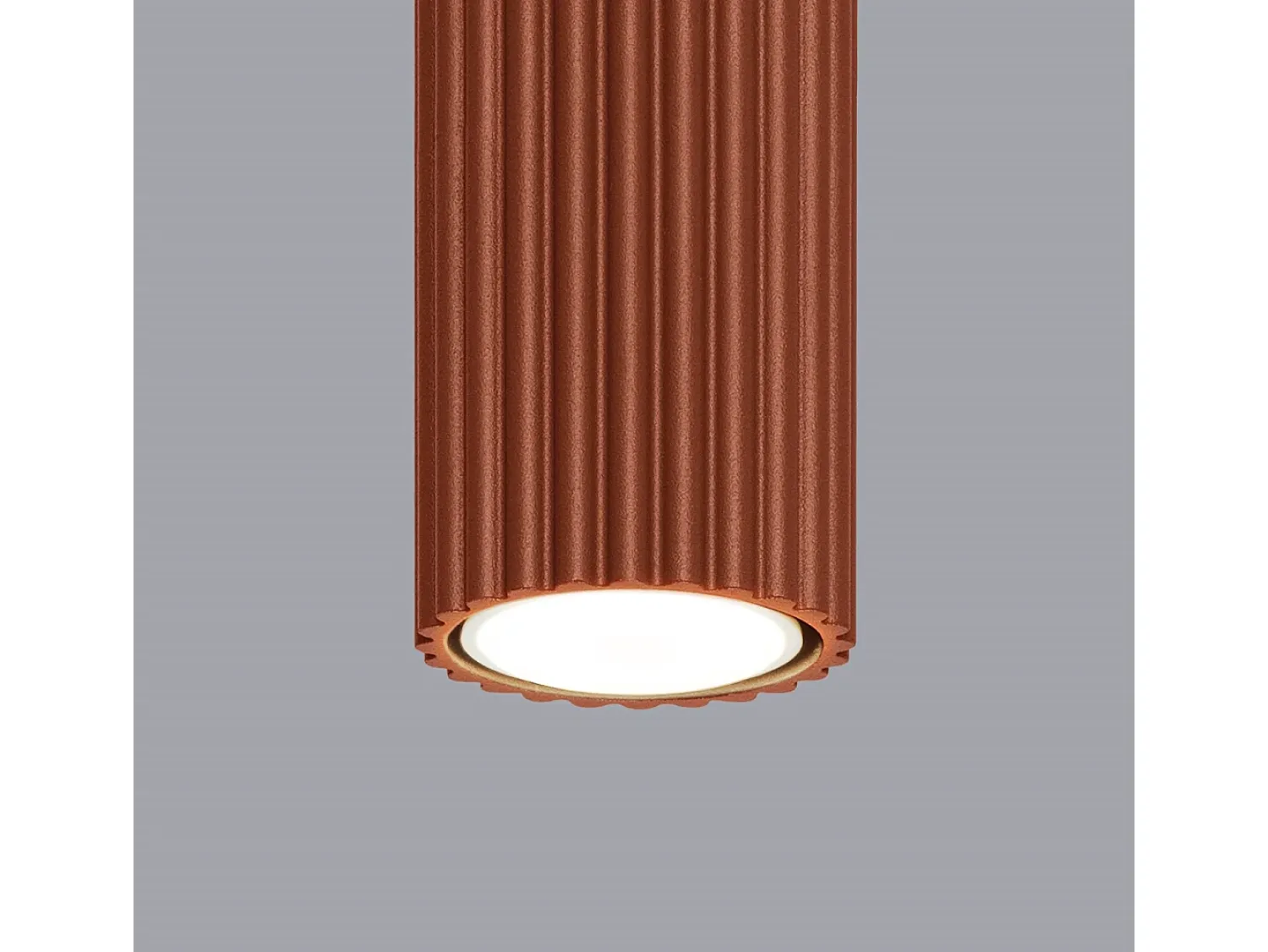 Sollux Lighting Lámpara de techo Gloow minimalista de aluminio - 1 fuentes luminosas 3000K - L.6,5 x A.60 cm - ocre Rojo