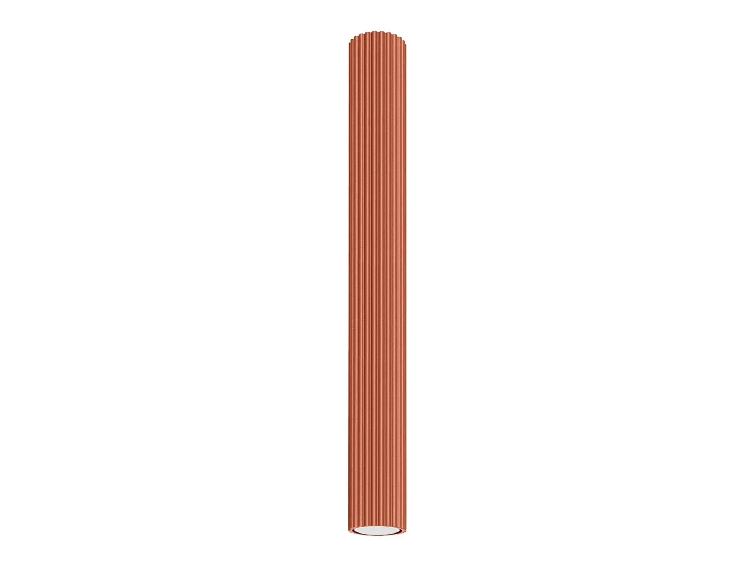 Sollux Lighting Lámpara de techo Gloow minimalista de aluminio - 1 fuentes luminosas 3000K - L.6,5 x A.60 cm - ocre Rojo