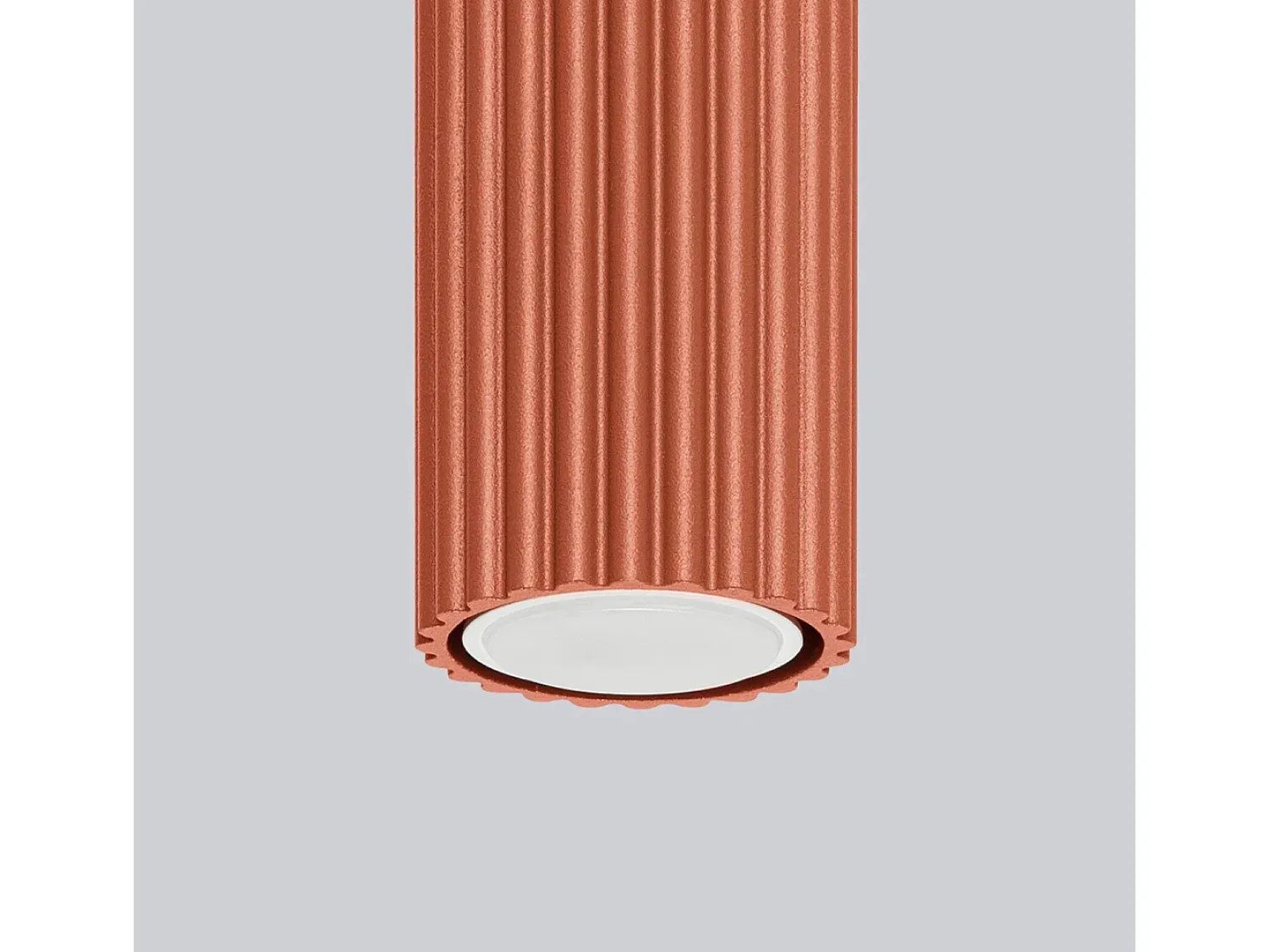 Sollux Lighting Lámpara de techo Gloow minimalista de aluminio - 1 fuentes luminosas 3000K - L.6,5 x A.60 cm - ocre Rojo