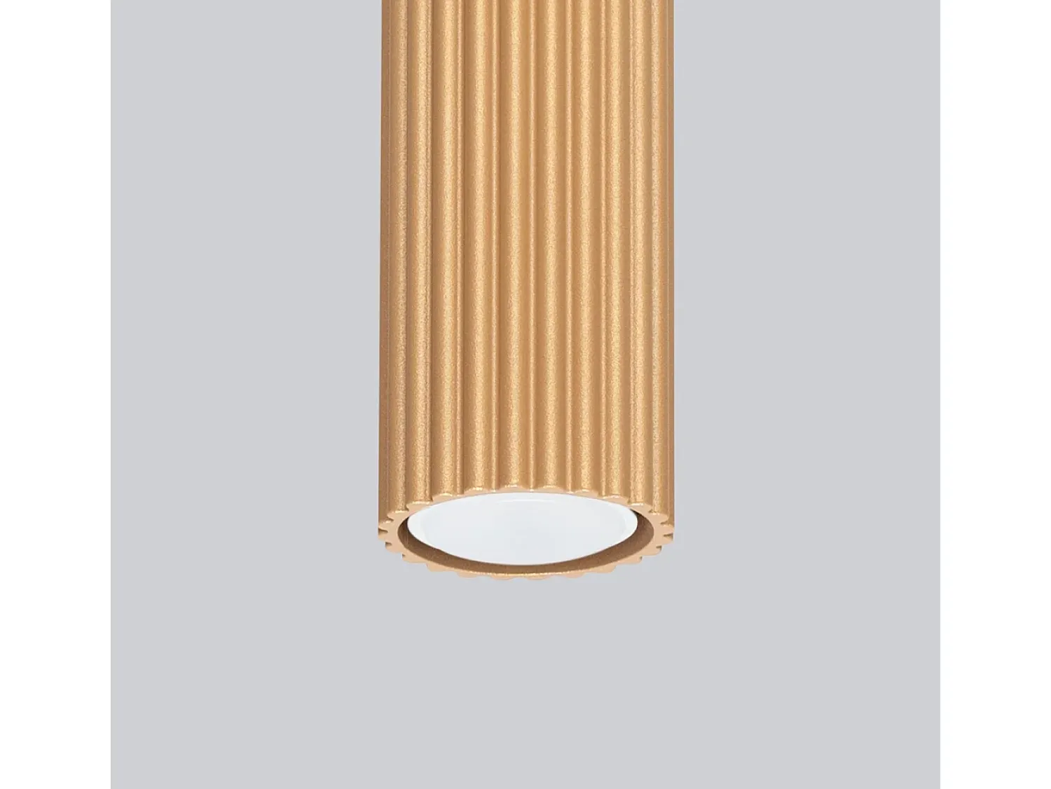 Sollux Lighting Plafón^Lámpara de techo Gloow minimalista de aluminio - 1 fuentes luminosas 4000K - L.6,5 x A.10 cm - Dorado