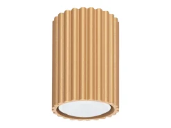 Sollux Lighting Plafón^Lámpara de techo Gloow minimalista de aluminio - 1 fuentes luminosas 4000K - L.6,5 x A.10 cm - Dorado