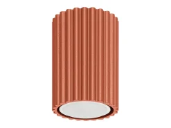 Best Sollux Lighting Lámpara de techo Gloow minimalista de aluminio - 1 fuentes luminosas 3000K - L.6,5 x A.10 cm - ocre Rojo