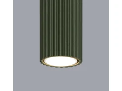 Sollux Lighting Plafón^Lámpara De Techo Karbon Minimalista De Aluminio - 1 Fuentes Luminosas - L.6,5 X A.10 Cm - Oliva Verde