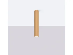 Best Sollux Lighting Lámpara De Techo Karbon Minimalista De Aluminio - 1 Fuentes Luminosas - L.6,5 X A.40 Cm - Dorado
