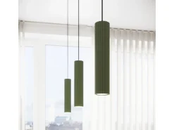 Sollux Lighting Plafón^Lámpara De Techo Karbon Minimalista De Aluminio - 6 Fuentes Luminosas - L.117 X A.16,5 Cm - Oliva Verde