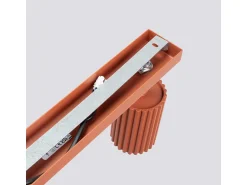 Sollux Lighting Plafón^Lámpara De Techo Karbon Minimalista De Aluminio - 6 Fuentes Luminosas - L.117 X A.16,5 Cm - Ocre Rojo