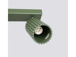 Sollux Lighting Plafón^Lámpara De Techo Karbon Minimalista De Aluminio - 3 Fuentes Luminosas - L.45 X A.16,5 Cm - Oliva Verde