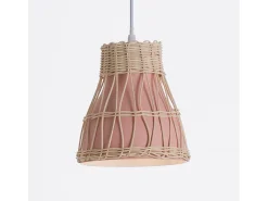 7H SEVENON Lámpara Suspendida^Lámpara de Techo Kumiko 18x18x18,5cm 7hSevenOn Deco Rosa