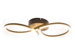 Clearance NETTLIFE Lámpara de techo LED para sala de estar, 24 W, moderna y creativa, color , para cocina, 3000 K, blanco cálido Negro
