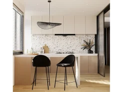 Rendez-Vous Déco Lámpara Suspendida^Lámpara de techo negra de papel de cuerda 75 cm - Mada Negro
