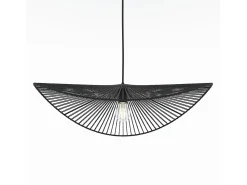 Rendez-Vous Déco Lámpara Suspendida^Lámpara de techo negra de papel de cuerda 75 cm - Mada Negro