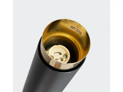 Sollux Lighting Plafón^Lámpara De Techo Nero Moderno De Acero - 1 Fuentes Luminosas - L.6 X A.22,5 Cm - Negro/Oro Negro / Dorado