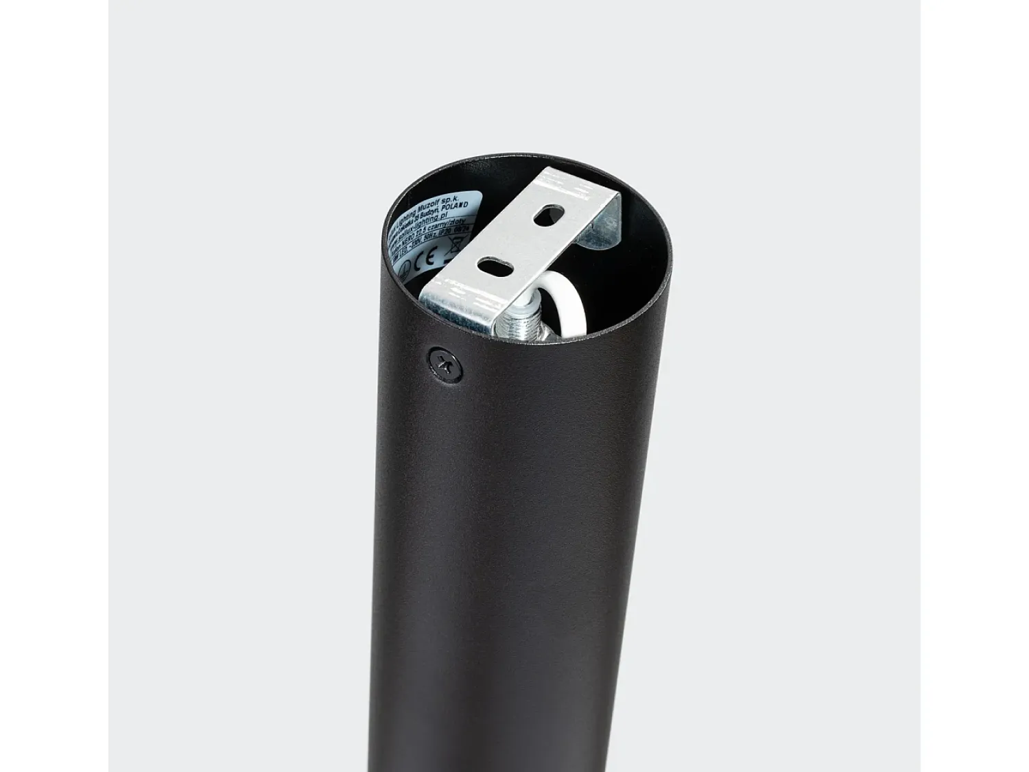 Sollux Lighting Plafón^Lámpara De Techo Nero Moderno De Acero - 1 Fuentes Luminosas - L.6 X A.22,5 Cm - Negro/Oro Negro / Dorado