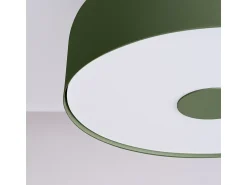 Sollux Lighting Plafón^Lámpara De Techo Omiq Moderno De Acero/Pvc - 4 Fuentes Luminosas - L.30 X A.15 Cm - Oliva Verde
