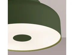 Sollux Lighting Plafón^Lámpara De Techo Omiq Moderno De Acero/Pvc - 4 Fuentes Luminosas - L.30 X A.15 Cm - Oliva Verde
