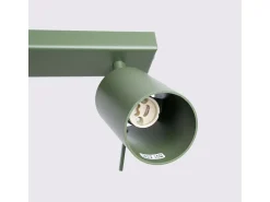 Sollux Lighting Plafón^Lámpara De Techo Ring Moderno De Acero - 2 Fuentes Luminosas - L.30 X A.17 Cm - Oliva Verde