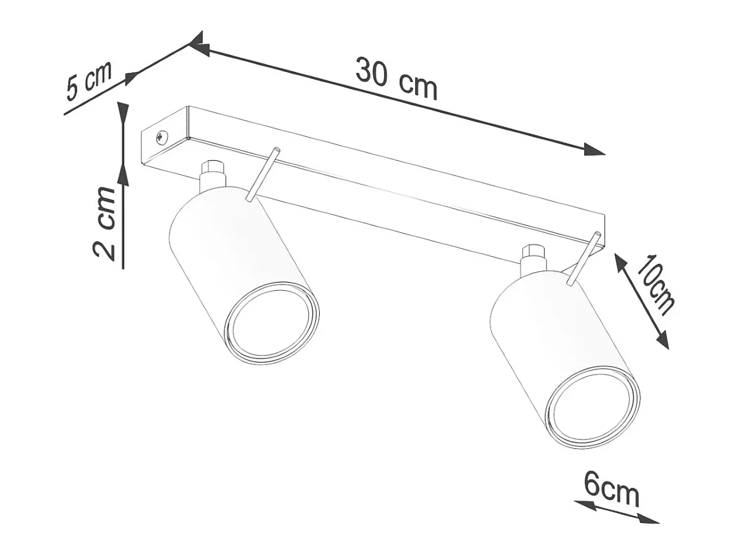 Best Sollux Lighting Lámpara De Techo Ring Moderno De Acero - 2 Fuentes Luminosas - L.30 X A.17 Cm - Beige