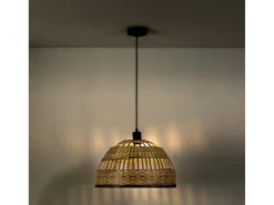 Lámpara de techo Suyen de Bambú, diametro 39,5 cm