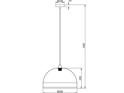 Lámpara de techo Suyen de Bambú, diametro 39,5 cm