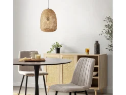 Best VS Venta-stock Lámpara de techo Yumei de Bambú, diametro 30 cm Beige