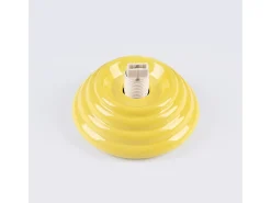 Sollux Lighting Plafón^Lámpara de techo Zori minimalista de cerámica/vidrio vidriado - 1 fuentes luminosas - L.12 x A.12 cm - Amarillo