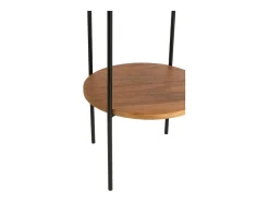 New J-Line Lámpara estantería de metal 38*38*160 cm Negro