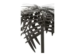 Lámpara Flora de hojas de metal negro H 73 cm