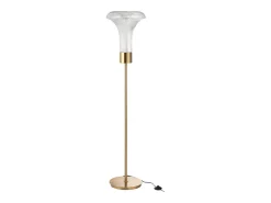 Lámpara LED alta de vidrio transparente 34*34*155 cm