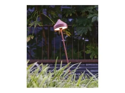 Lámpara De Mesa^Lámpara LED AMELIE Azafrán con pincho Terracota recargable y regulable Naranja claro