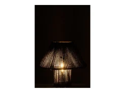 Lámpara led de algodón negro 21.2x21.2x18.7 cm