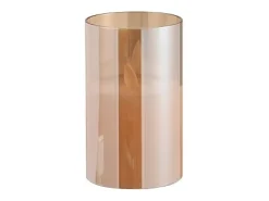 Lámpara LED de vidrio dorado 7.5x7.5x12.5 cm