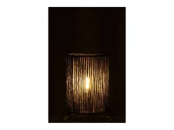 Lámpara led en metal negro 13.5x13.5x20 cm