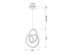 Lámpara Led Toolight G076-1Cp Gold