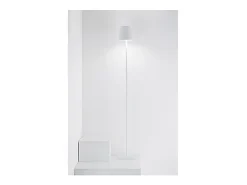 Lámpara De Pie^Lámpara LED Zafferano Poldina Pro L blanca recargable regulable hasta 12 h 2200/2700/3000K 3 alturas 52/87/122 cm Blanco