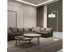 TOSEL Lámpara para Escritorio ,metal, ,A157xD30xP42cm Blanco