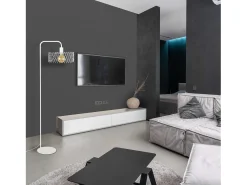 TOSEL Lámpara De Pie^Lámpara para Escritorio ,metal, ,A157xD30xP42cm Blanco