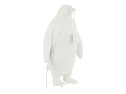 J-Line Lámpara De Mesa^Lámpara pingüino de resina Blanca 32.5x31x59cm Blanco