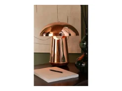 Lámpara seta de metal cobre 35*35*43 cm